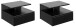 Nachtkonsole >Randers< (2er-Set) hängend, in schwarz, MDF - 35x22,5x32 (BxHxT)