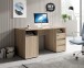Schreibtisch >Primus 2< in Eiche Sonoma Dekor, Holzwerkstoff - 145x75x65 (BxHxT)