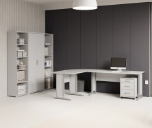 Büro-Set >Office Line< (3-tlg.) in Weiß,...