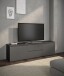 Lowboard >Brest< in Anthrazit, Holzwerkstoff - 180x50x38cm (BxHxT)