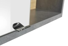 Badezimmer-Set >Nebraska< (2-teilig) Beton / Artisan Eiche Dekor - 110x190x53 (BxHxT)