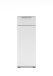 Aktenschrank >Santorin< in Weiß, Holzwerkstoff / Glas - 40x110x38cm (BxHxT)