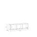 Lowboard >ALICE SPRINGS< in Taupe - 154,2x41,5x34,9cm (BxHxT)