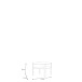 Couchtisch >Tobago< in Taupe - 45,5x74,4cm (HxD)