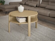 Couchtisch >Tobago< in Buttergelb - 45,5x74,4cm (HxD)