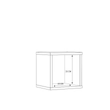 Regalwürfel >MAURO< in Nachtblau - 38,2x38,3x32,9cm (BxHxT)