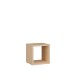 Regalwürfel >MAURO< in Eiche Dekor - 38,2x38,3x32,9cm (BxHxT)