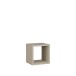 Regalwürfel >MAURO< in Taupe - 38,2x38,3x32,9cm (BxHxT)