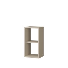 Regalwürfel >MAURO< in Taupe - 38,2x72,8x32,9cm (BxHxT)