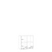 Regal >MAURO< in Eiche Dekor - 72,7x72,8x32,9cm (BxHxT)