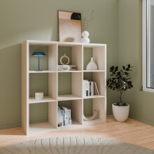 Regal >MAURO< in sandfarben - 107,2x107,3x32,9cm...