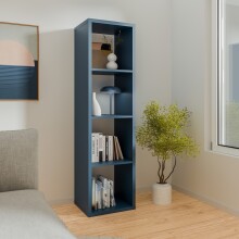 Regal >MAURO< in Nachtblau - 38,2x141,8x32,9cm (BxHxT)