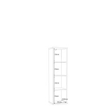 Regal >MAURO< in sandfarbig - 38,2x141,8x32,9cm (BxHxT)