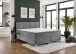 Boxspringbett >Traumruhe< inkl. 7 Zonen TTFK Matratze & Topper - 180x200 cm seidensilber