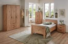 Drehtürenschrank >NADJA< inkl. Inneneinteilung, EICHE DEKOR - 135x208x58cm (BxHxT)