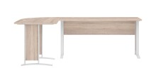 Eckschreibtisch >Clermont< in Eiche Sonoma Dekor - 220x73x170 (BxHxT)