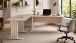Eckschreibtisch >Clermont< in Eiche Sonoma Dekor - 220x73x170 (BxHxT)