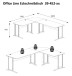 Eckschreibtisch >Clermont< in Eiche Sonoma Dekor - 220x73x170 (BxHxT)