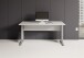 Schreibtisch >Clermont< in weiss Dekor - 150x73x70 (BxHxT)
