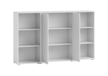 Regal-Set >Clermont< (3-teilig) in weiss Dekor - 184x114x35 (BxHxT)