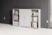 Regal-Set >Clermont< (3-teilig) in weiss Dekor - 184x114x35 (BxHxT)