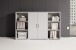 Regal-Set >Clermont< (3-teilig) in weiss Dekor - 184x114x35 (BxHxT)