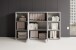 Regal-Set >Clermont< (3-teilig) in weiss Dekor - 184x114x35 (BxHxT)