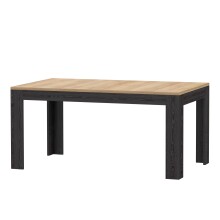 Esstisch >BOHOL< ausziehbar in Riviera Eiche / Cabezone - 160x78,2x90,2cm (BxHxT)