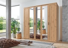Drehtürenschrank >NADJA< in EICHE DEKOR /...