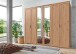 Drehtürenschrank >NADJA< in ARTISAN EICHE DEKOR / SPIEGEL - 270x208x58cm (BxHxT)