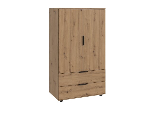 Highboard >NADJA< in ARTISAN EICHE NACHBILDUNG - 81x140x40cm (BxHxT)
