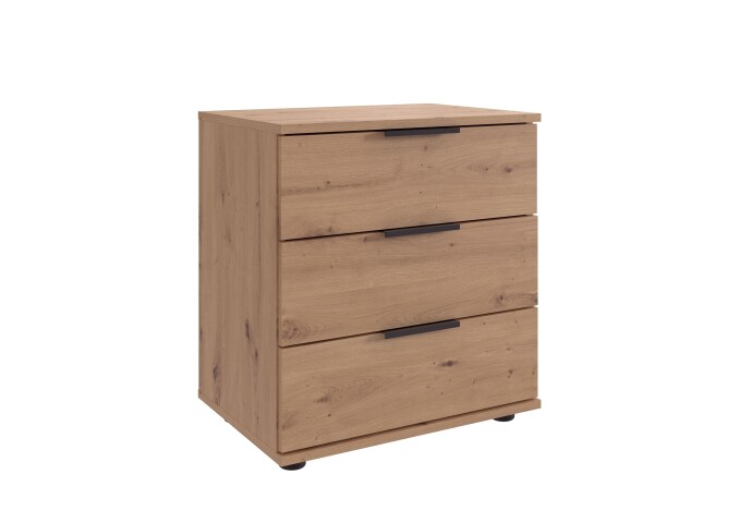 Nachtkommode >NADJA< in ARTISAN EICHE NACHBILDUNG - 52x58x38cm (BxHxT)