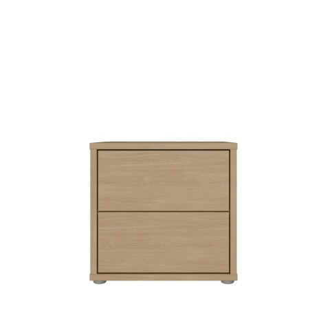 Nachtkommode >ALICE SPRINGS< in Elegancia Eiche Dekor - 49,8x47,9x41,5cm (BxHxT)