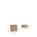 Nachtkommode >ALICE SPRINGS< in Elegancia Eiche Dekor - 49,8x47,9x41,5cm (BxHxT)