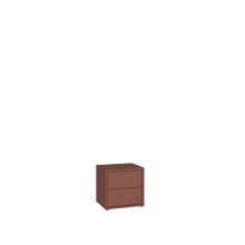 Nachtkommode >ALICE SPRINGS< in Terrakotta - 49,8x47,9x41,5cm (BxHxT)