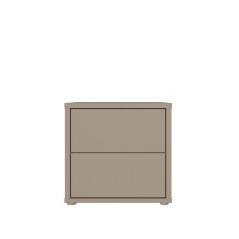Nachtkommode >ALICE SPRINGS< in Taupe -...