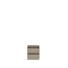Nachtkommode >ALICE SPRINGS< in Taupe - 49,8x47,9x41,5cm (BxHxT)