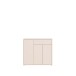 Schuhkommode >ALICE SPRINGS< in Sand - 109,2x99,1x34,9cm (BxHxT)