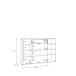 Schuhkommode >ALICE SPRINGS< in Sand - 143,9x99,1x34,9cm (BxHxT)