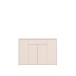 Schuhkommode >ALICE SPRINGS< in Sand - 143,9x99,1x34,9cm (BxHxT)