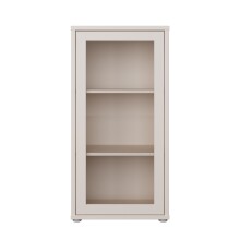 Vitrine >ALICE SPRINGS< in Sand / Glas -...