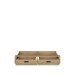 Bettschubkasten >JYTANA< in Mauvella Eiche Dekor - 128,2x21,2x91,5cm (BxHxT)