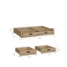 Bettschubkasten >JYTANA< in Mauvella Eiche Dekor - 128,2x21,2x91,5cm (BxHxT)
