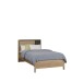 Bett >JYTANA< in Mauvella Eiche Dekor - 97,9x89,7x206,9cm (BxHxT)