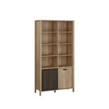 Regal >JYTANA< in Mauvella Eiche Dekor - 103,4x200,3x40,3cm (BxHxT)