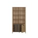 Regal >JYTANA< in Mauvella Eiche Dekor - 103,4x200,3x40,3cm (BxHxT)