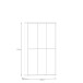 Schuhschrank >ALICE SPRINGS< in Nachtblau - 109,2x191,9x34,9cm (BxHxT)