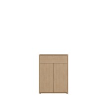 Schuhkommode >ALICE SPRINGS< in Elegancia Eiche Dekor - 74,5x99,1x34,9cm (BxHxT)