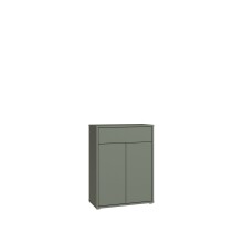 Schuhkommode >ALICE SPRINGS< in Salbei - 74,5x99,1x34,9cm (BxHxT)