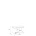 Schuhbank >BOHOL< in Eiche Dekor / Cabezone - 86,5x45x42cm (BxHxT)